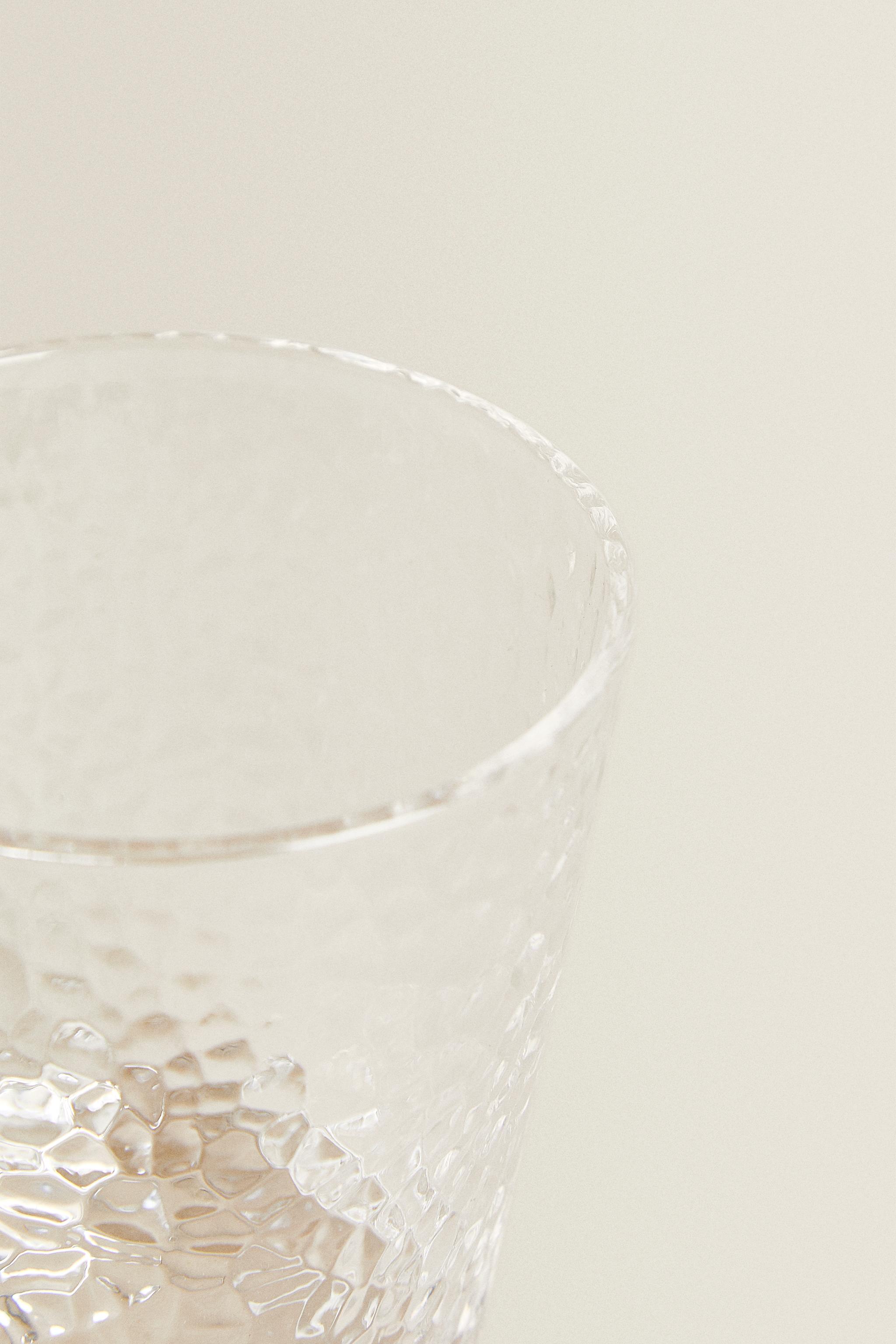 HAMMERED GLASS TUMBLER